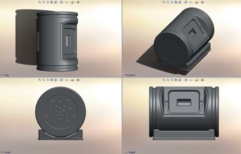 Composter Design on a Rolling Base