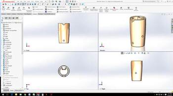 SolidWorks Rendering of a Rain Barrel